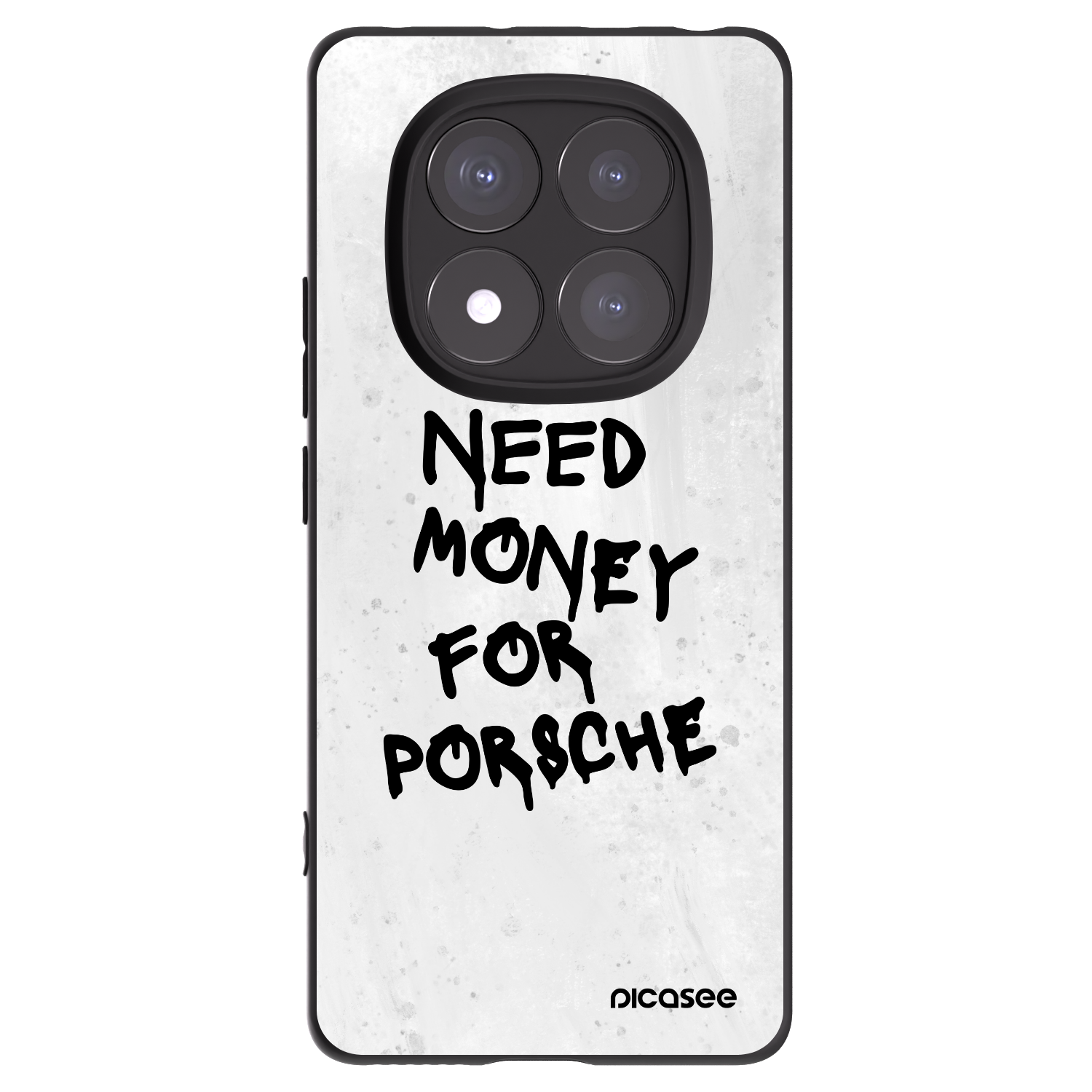 Picasee crna silikonska maskica za Xiaomi Redmi Note 14 Pro 5G - White Dollar