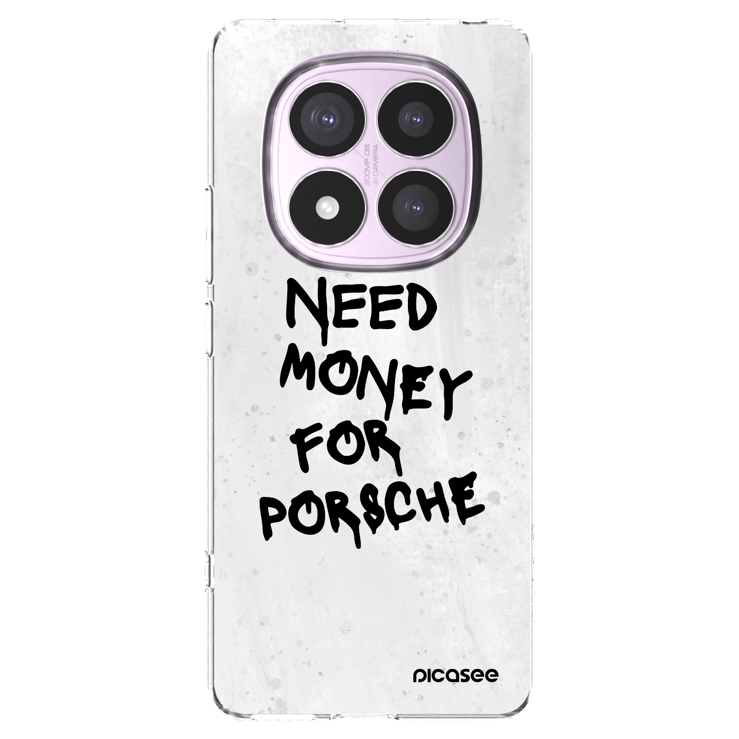 Picasee silikonska prozirna maskica za Xiaomi Redmi Note 14 Pro 5G - White Dollar