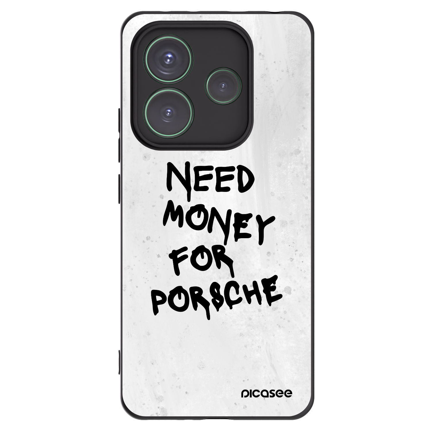 Picasee crna silikonska maskica za Xiaomi Redmi Note 14 5G - White Dollar