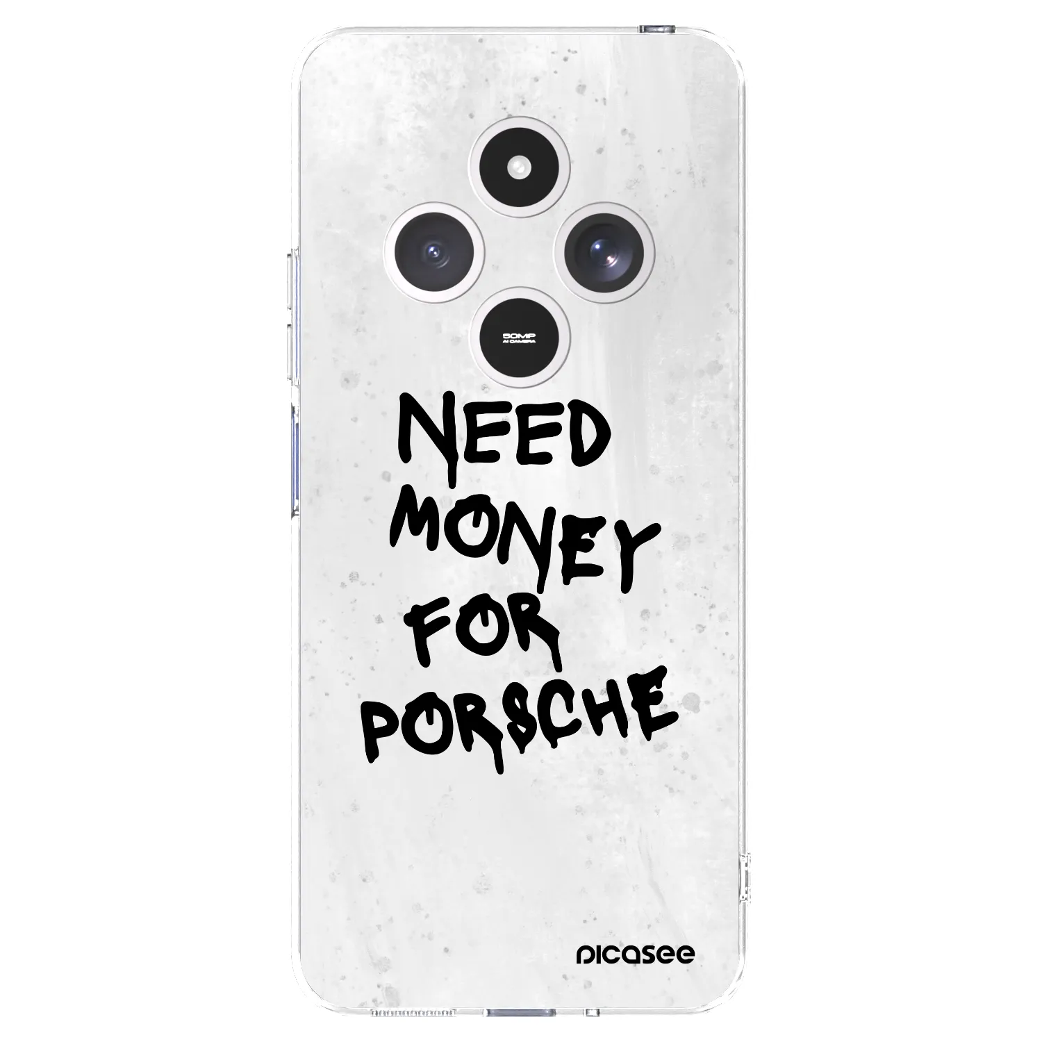 Picasee silikonska prozirna maskica za Xiaomi Redmi 14C - White Dollar