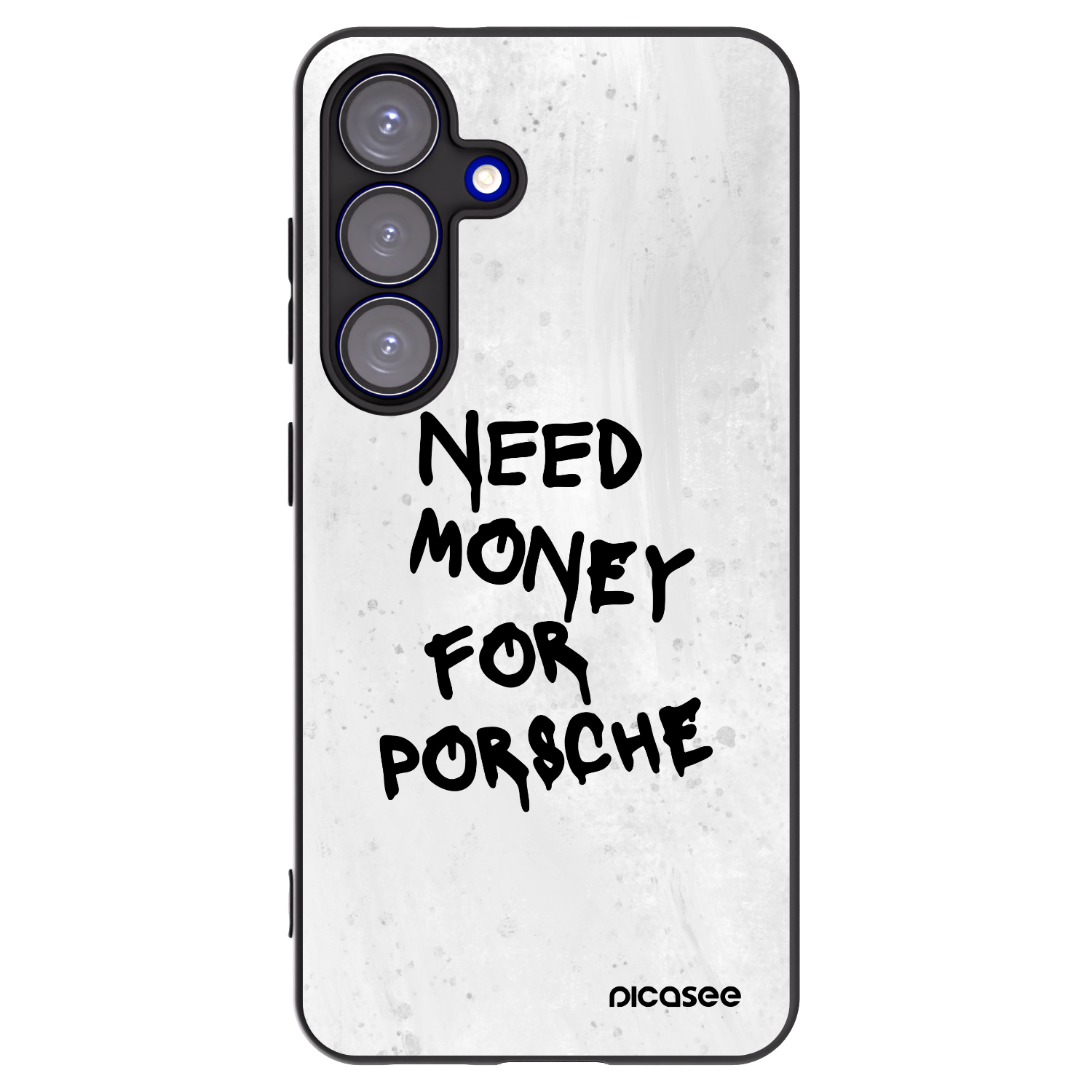 Picasee crna silikonska maskica za Samsung Galaxy S25 5G - White Dollar