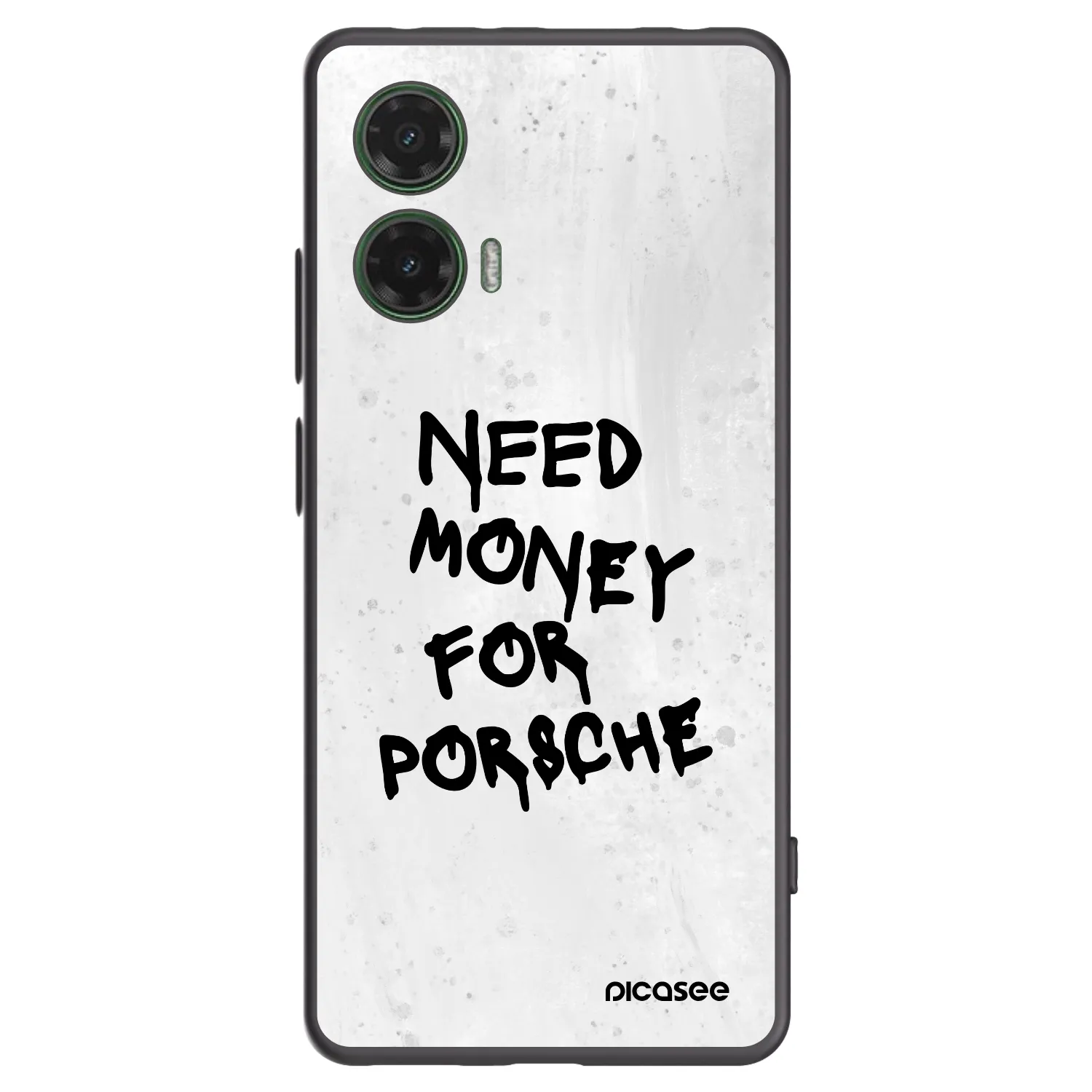 Picasee crna silikonska maskica za Motorola Moto G35 5G - White Dollar