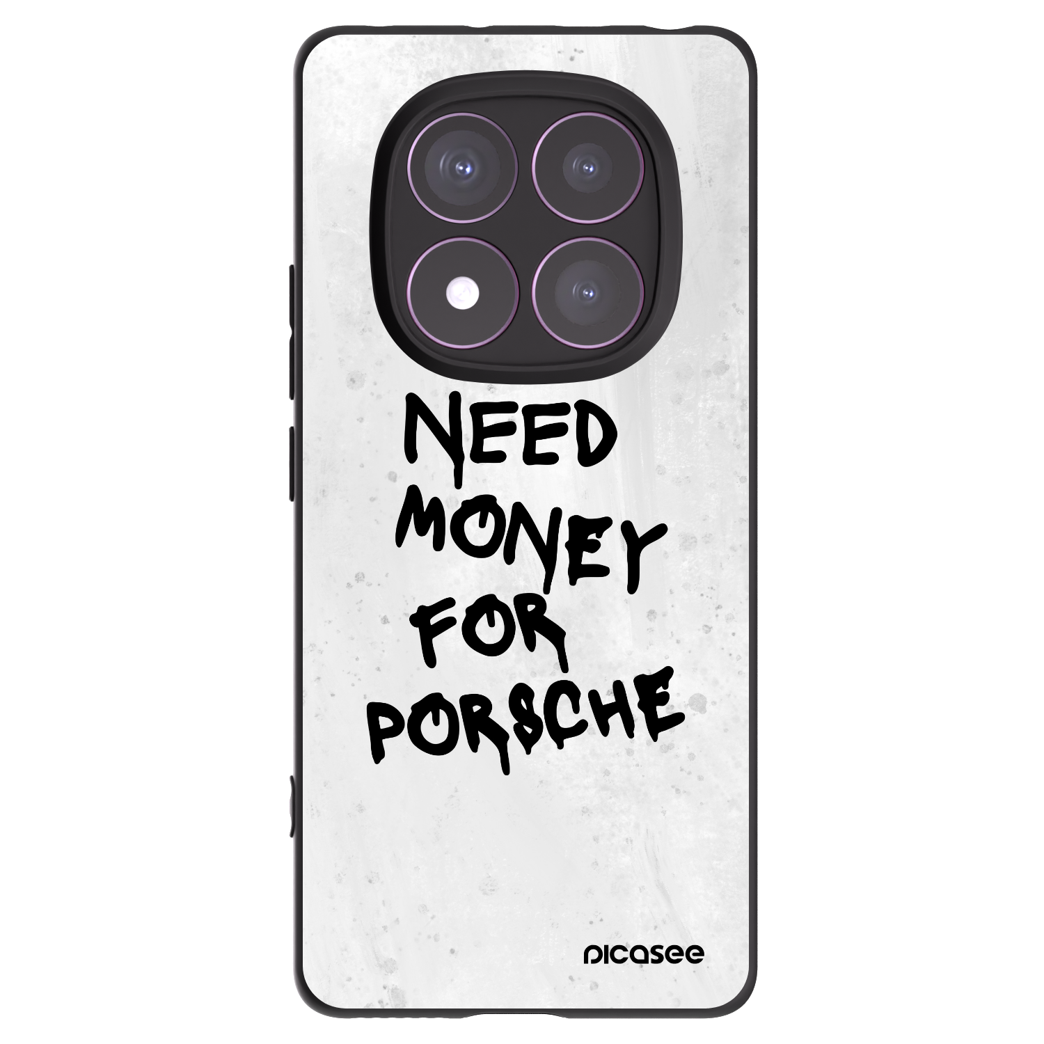 Picasee crna silikonska maskica za Xiaomi Redmi Note 14 Pro 4G - White Dollar