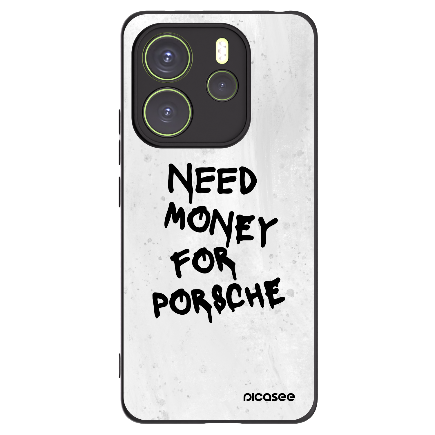 Picasee crna silikonska maskica za Xiaomi Redmi Note 14 4G - White Dollar