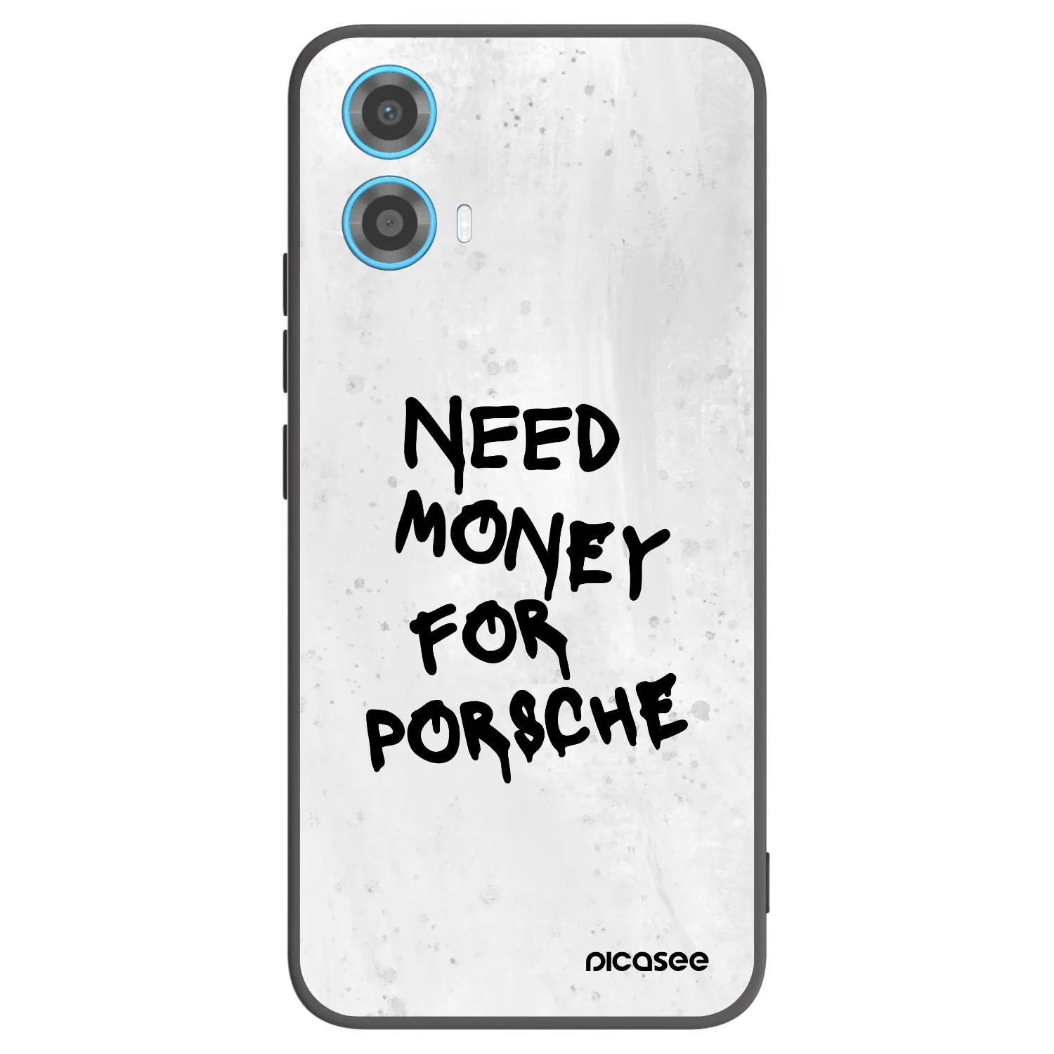 Picasee crna silikonska maskica za Motorola Moto G34 5G - White Dollar