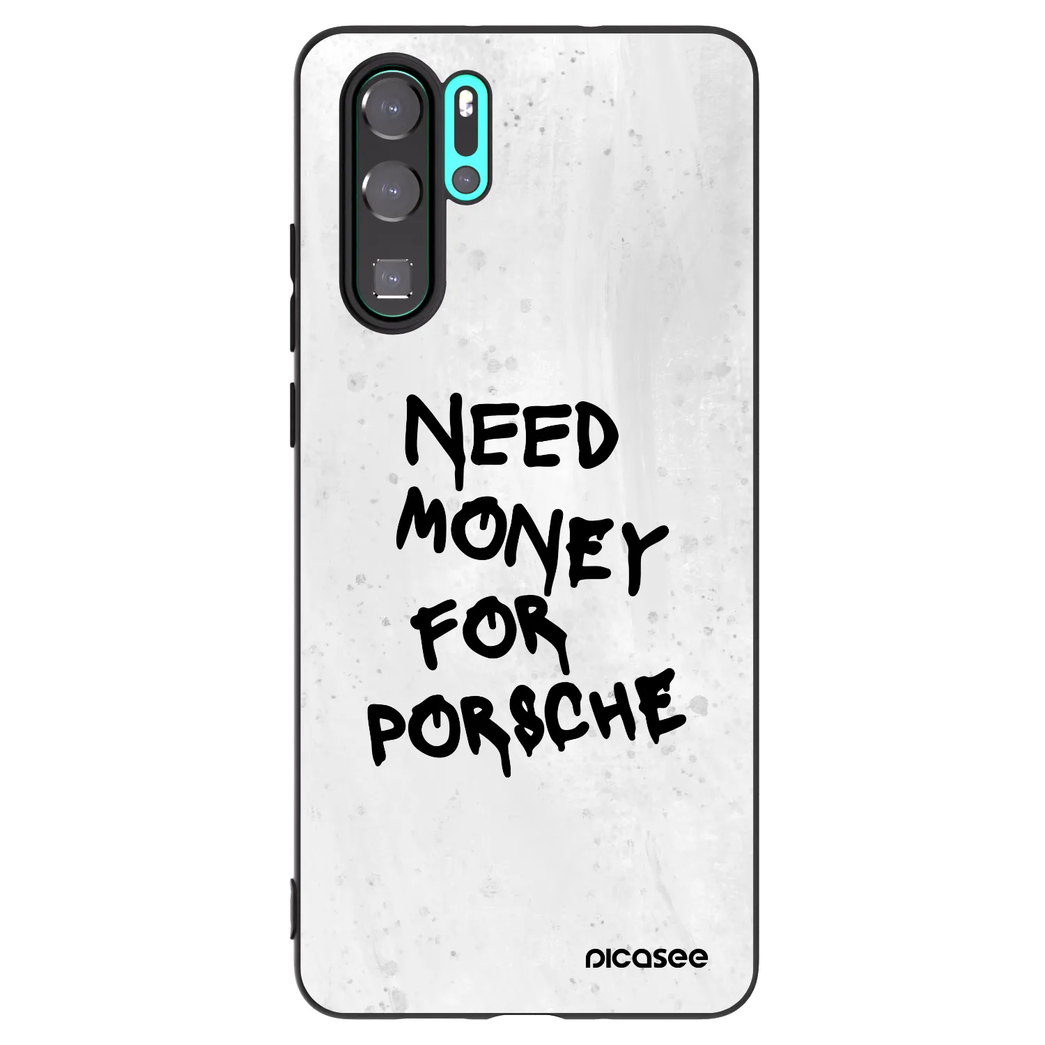 Picasee crna silikonska maskica za Huawei P30 Pro - White Dollar