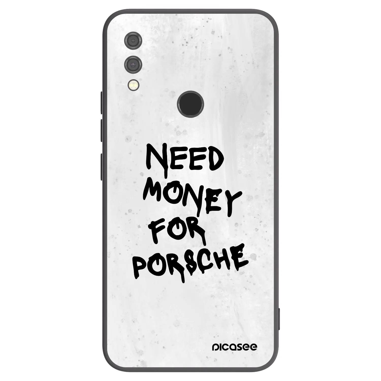 Picasee crna silikonska maskica za Xiaomi Redmi Note 7 - White Dollar