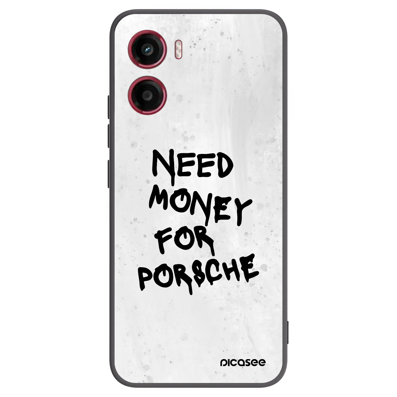 Picasee crna silikonska maskica za Motorola Moto G05 - White Dollar