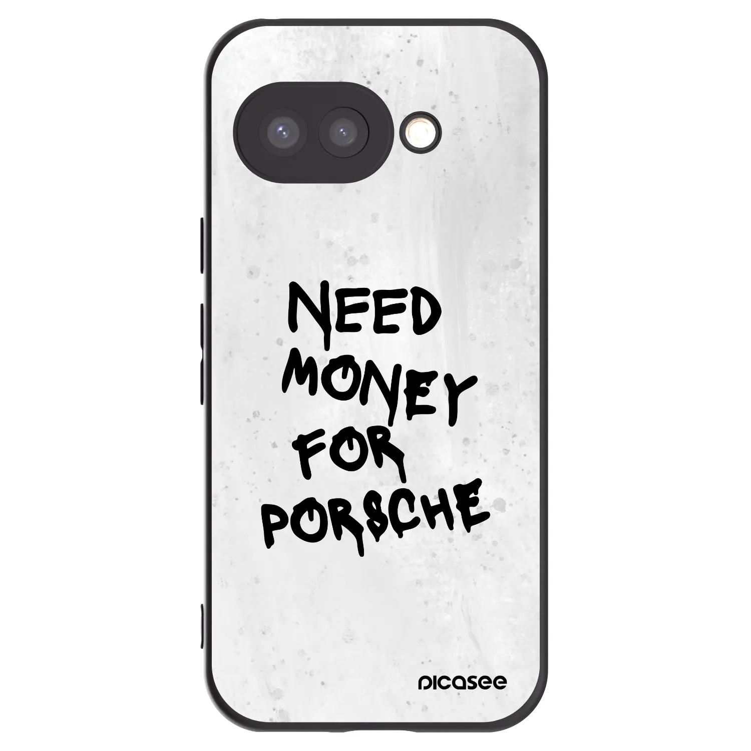Picasee crna silikonska maskica za Google Pixel 9a - White Dollar