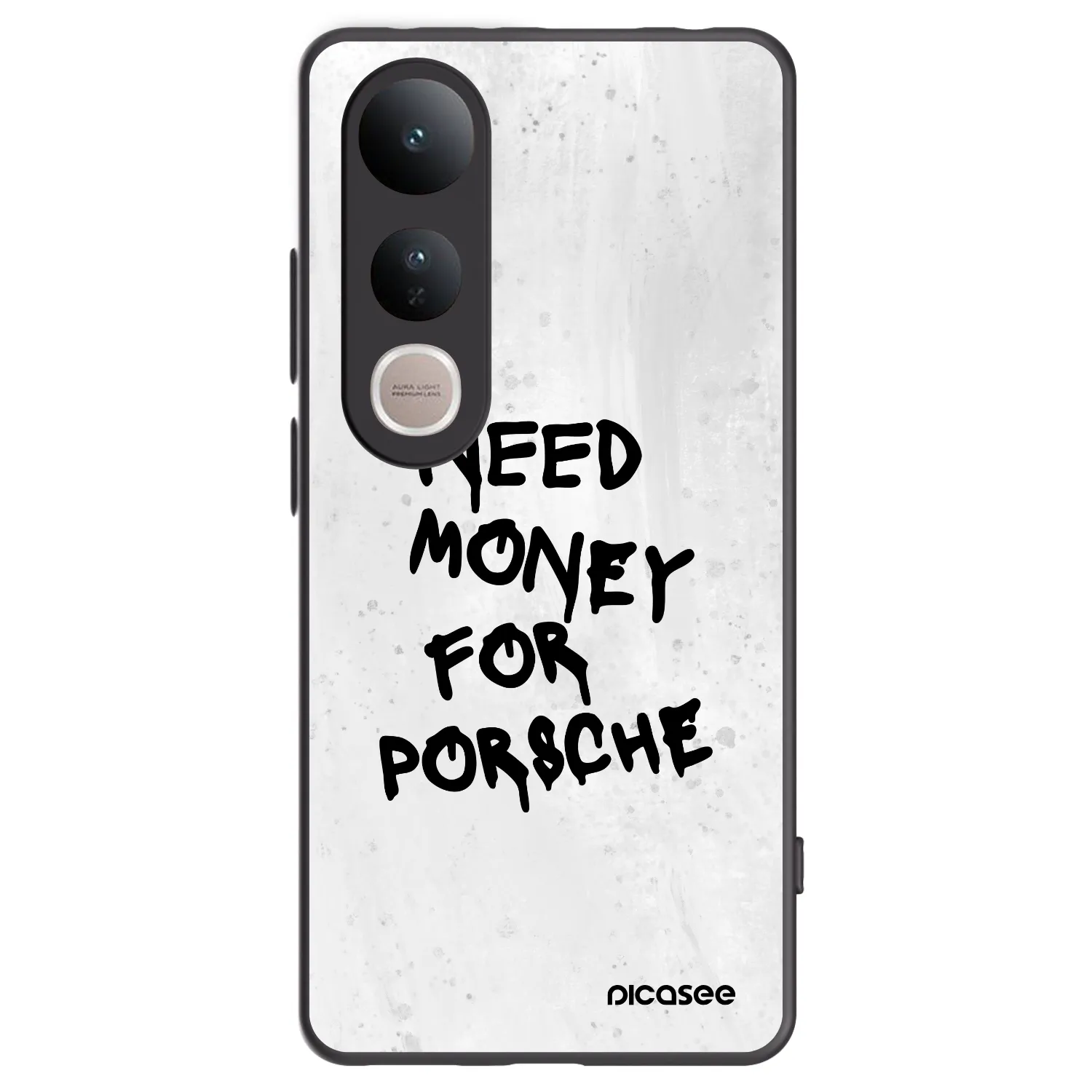 Picasee crna silikonska maskica za Vivo V50 Lite 5G - White Dollar