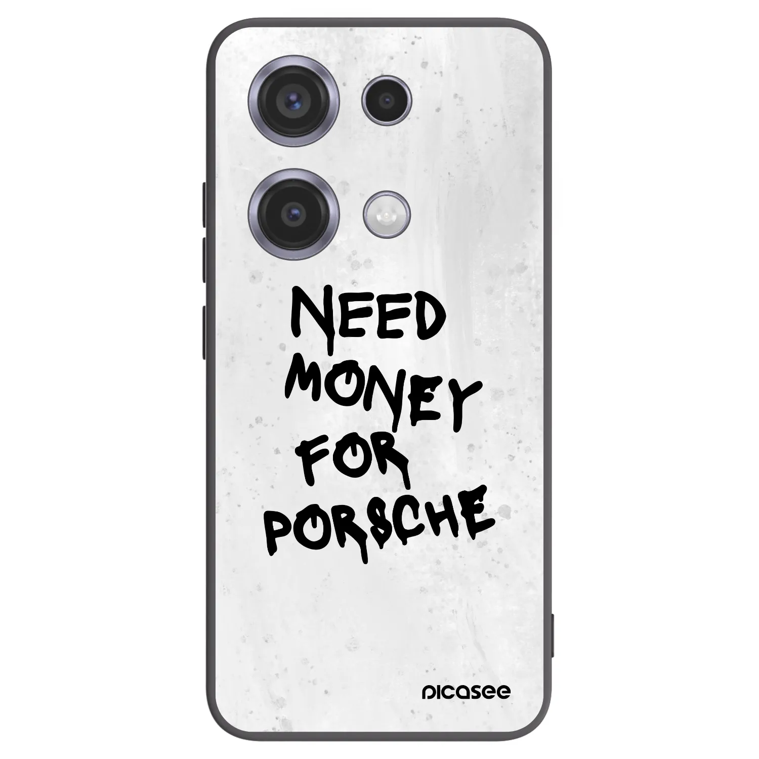 Picasee crna silikonska maskica za Xiaomi Redmi Note 14S - White Dollar