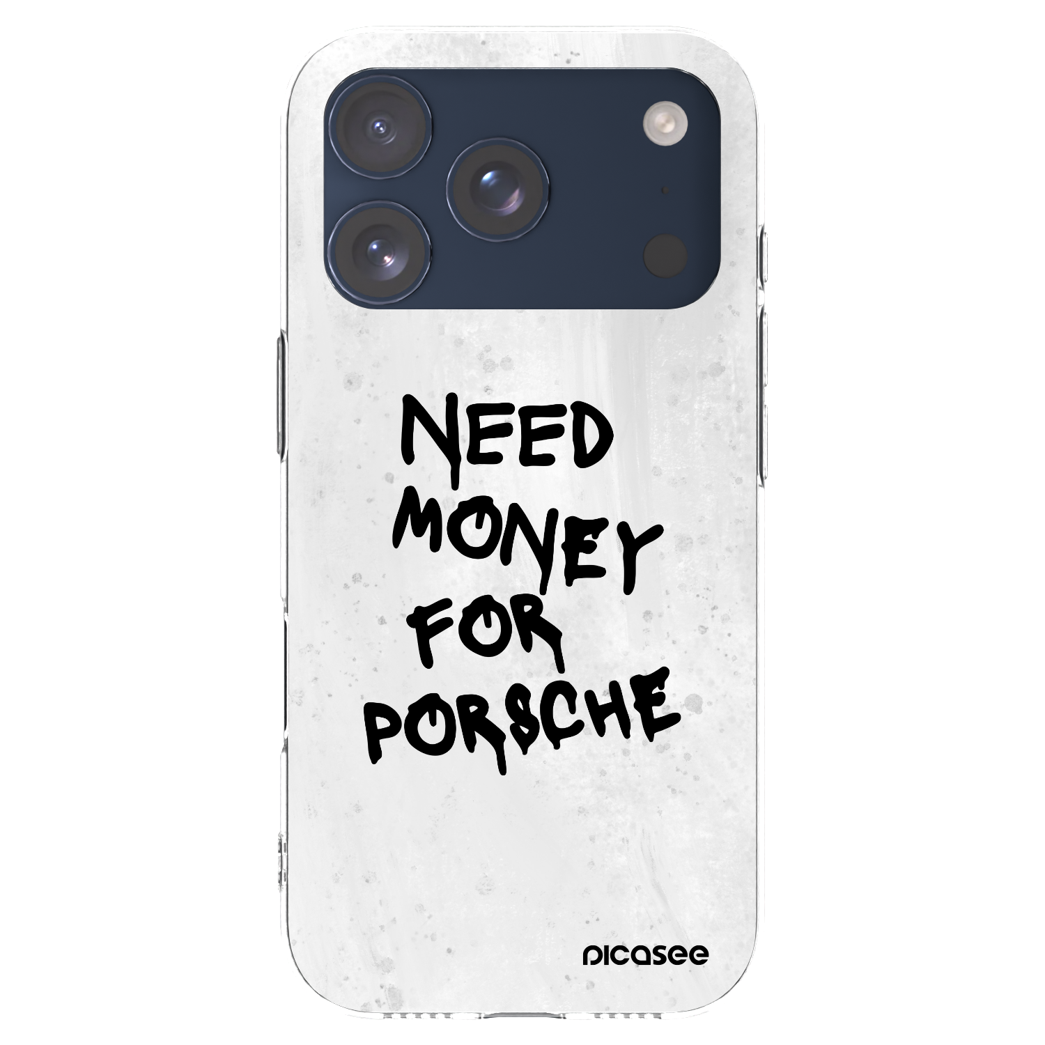 Picasee silikonska prozirna maskica za Apple iPhone 17 Pro - White Dollar