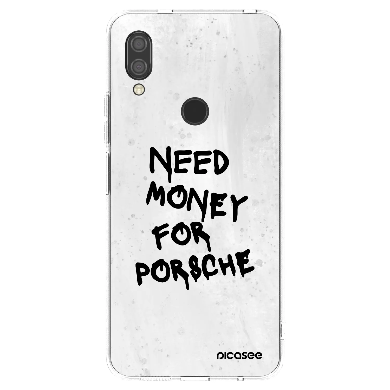 Picasee silikonska prozirna maskica za Xiaomi Redmi 7 - White Dollar