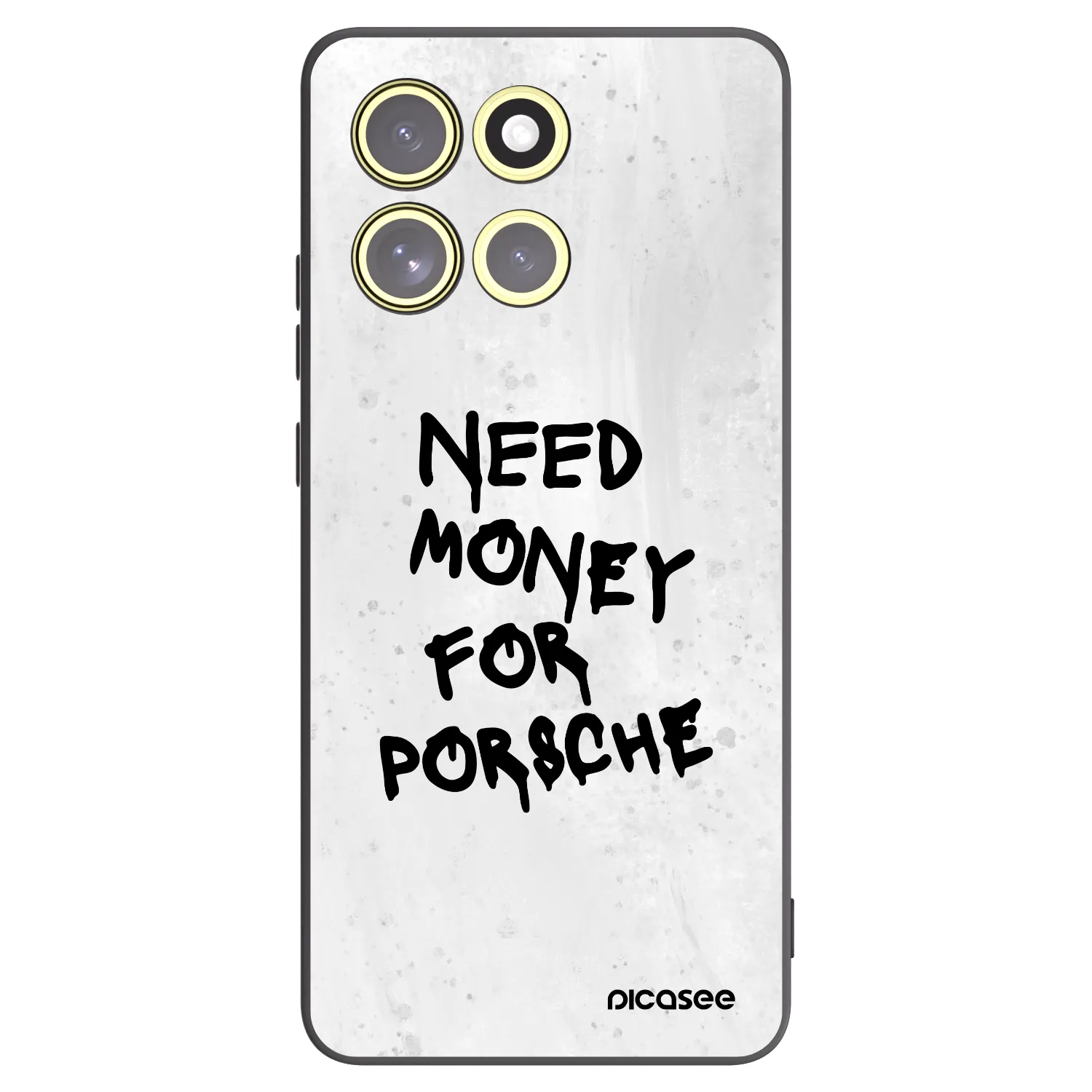 Picasee crna silikonska maskica za Motorola Moto G86 5G - White Dollar