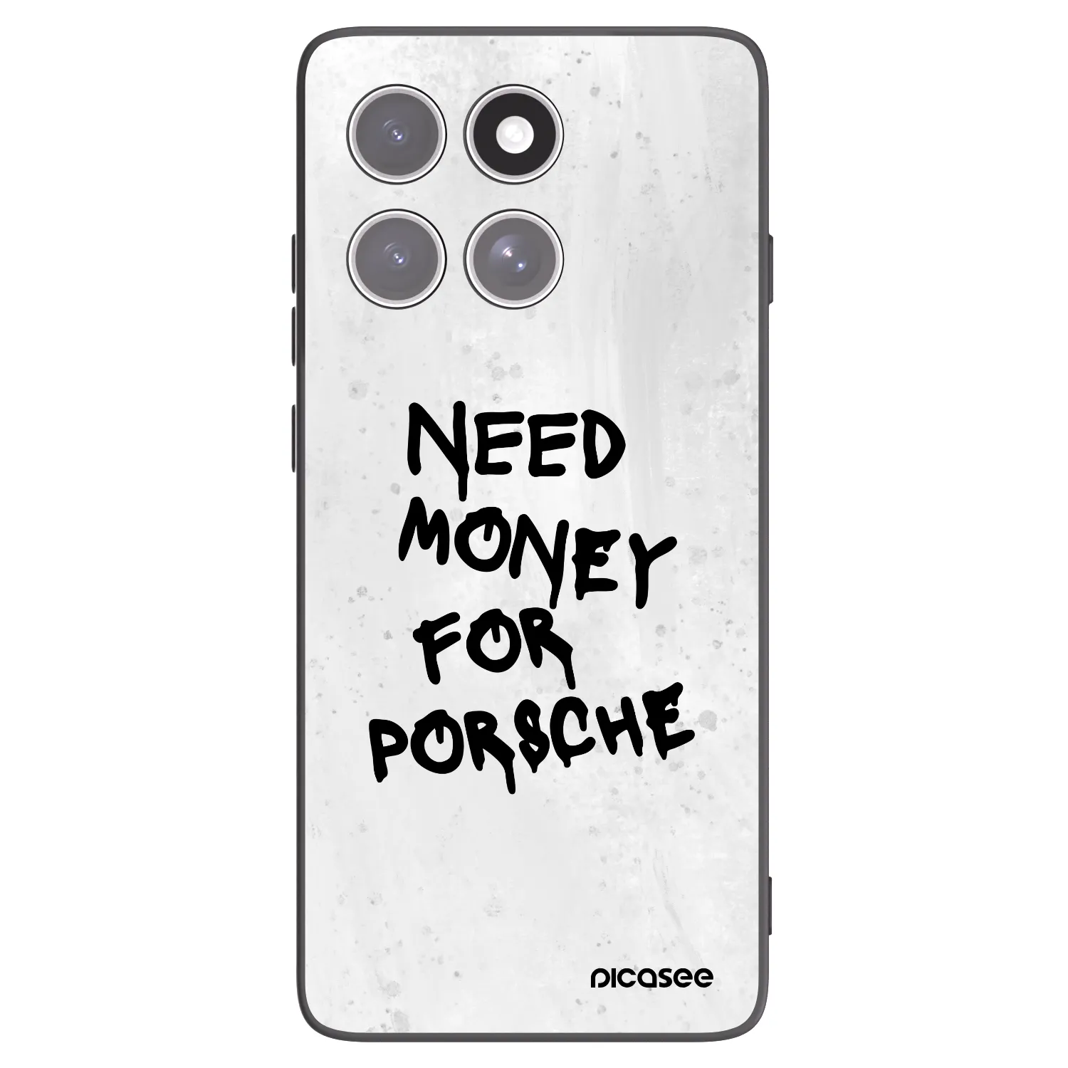 Picasee crna silikonska maskica za Motorola Edge 60 Fusion - White Dollar