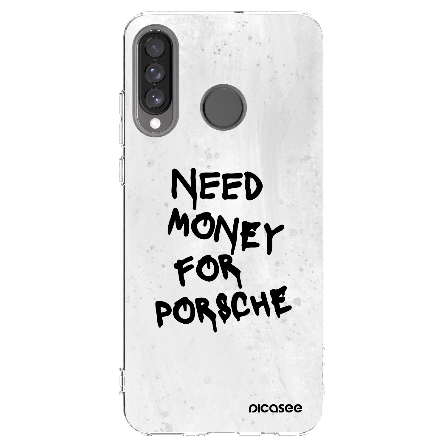 Picasee silikonska prozirna maskica za Huawei P30 Lite - White Dollar