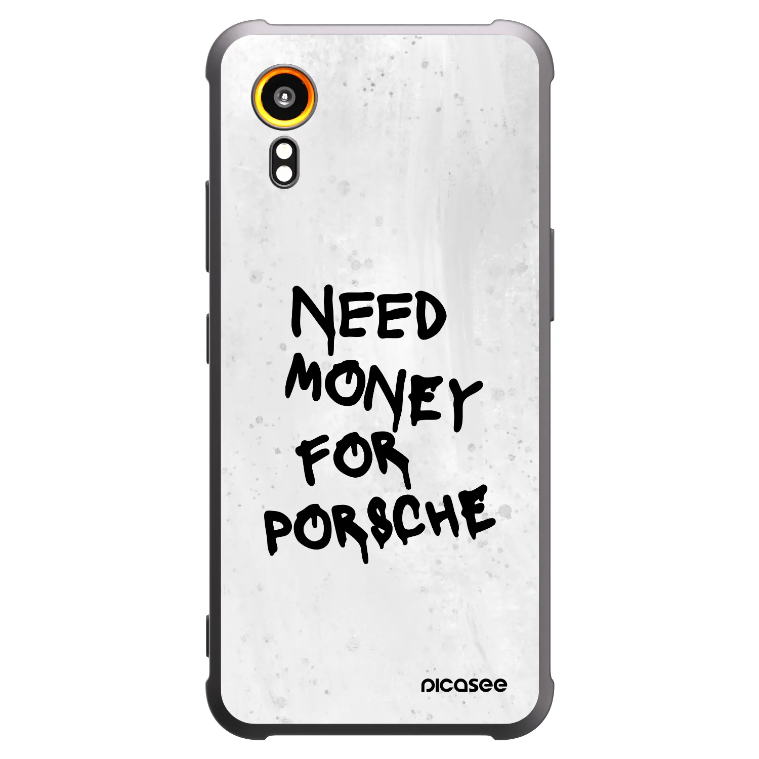 Picasee crna silikonska maskica za Samsung Galaxy Xcover 7 - White Dollar