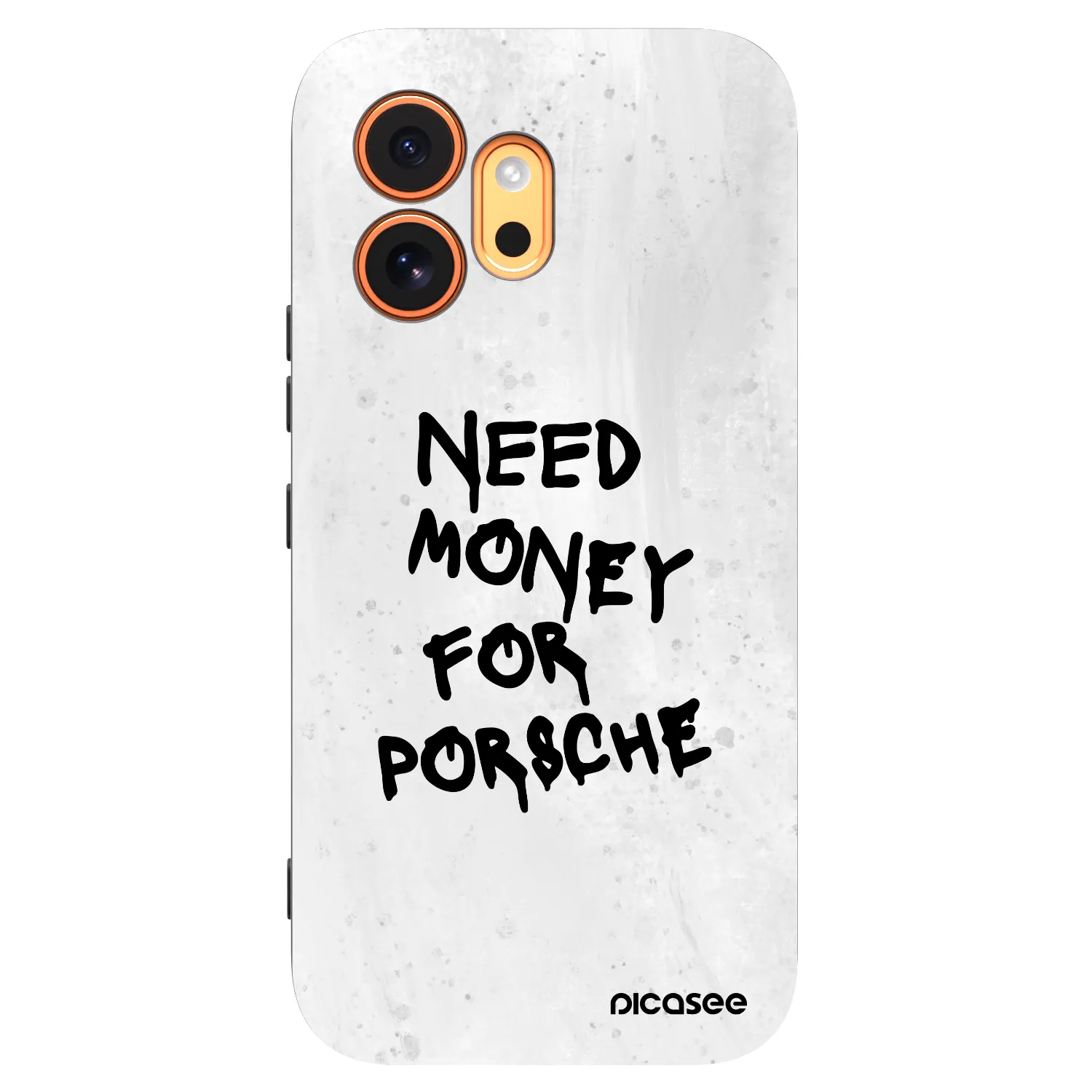 Picasee crna silikonska maskica za Honor 600 - White Dollar