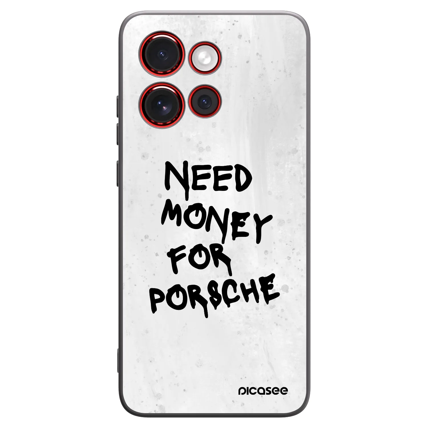 Picasee crna silikonska maskica za Motorola Edge 60 Neo 5G - White Dollar