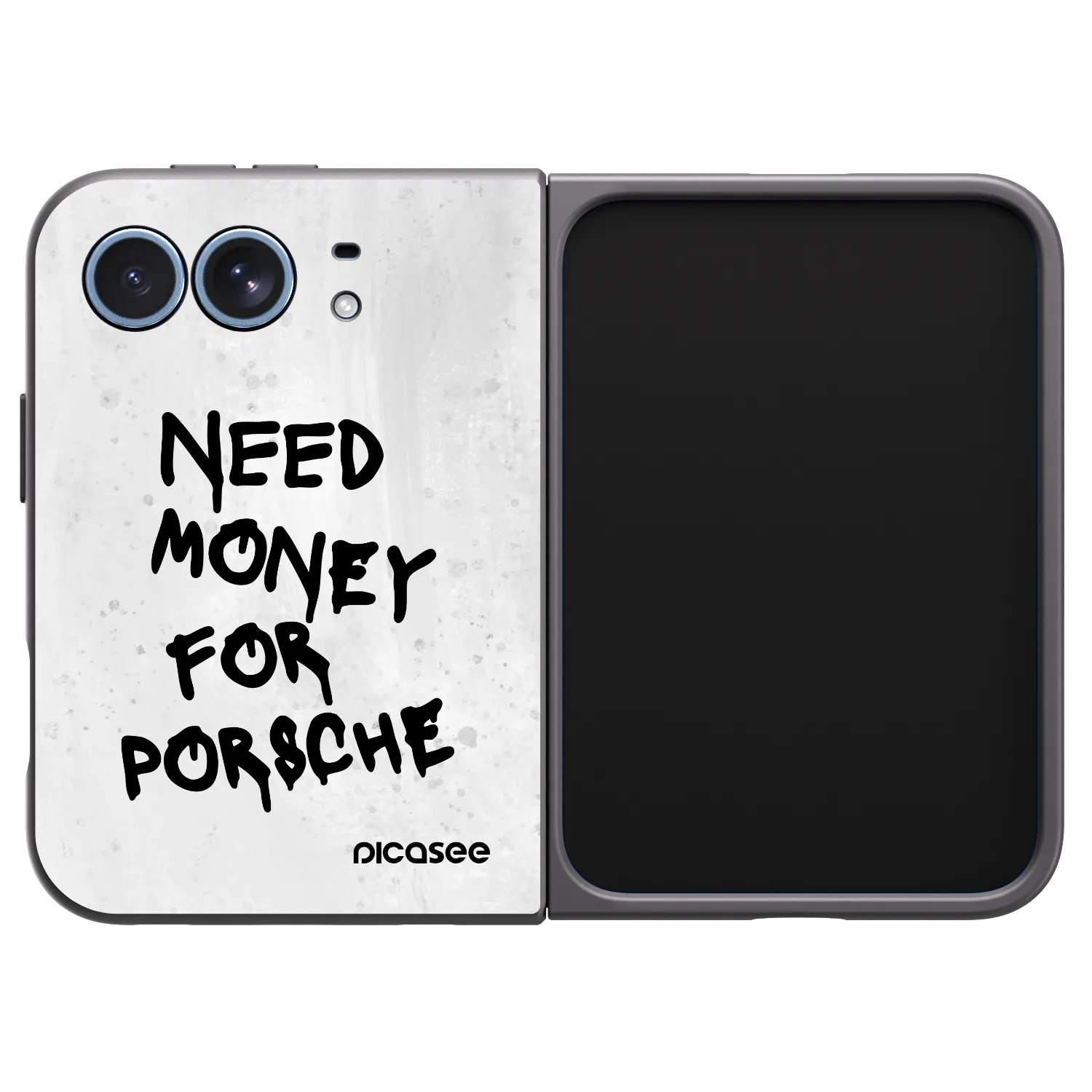 Picasee crna silikonska maskica za Apple iPhone Ultra - White Dollar
