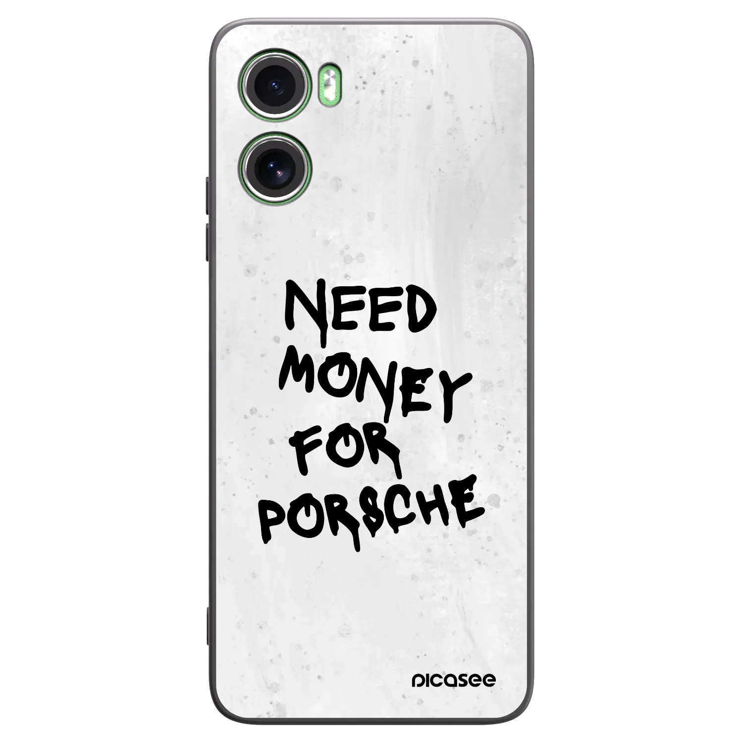Picasee crna silikonska maskica za Motorola Moto G06 - White Dollar