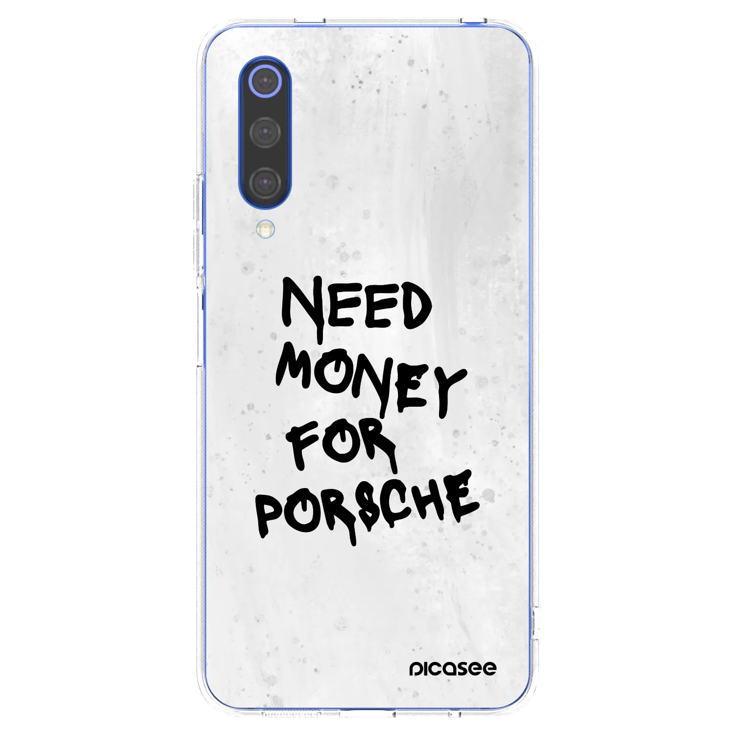 Picasee silikonska prozirna maskica za Xiaomi Mi 9 SE - White Dollar