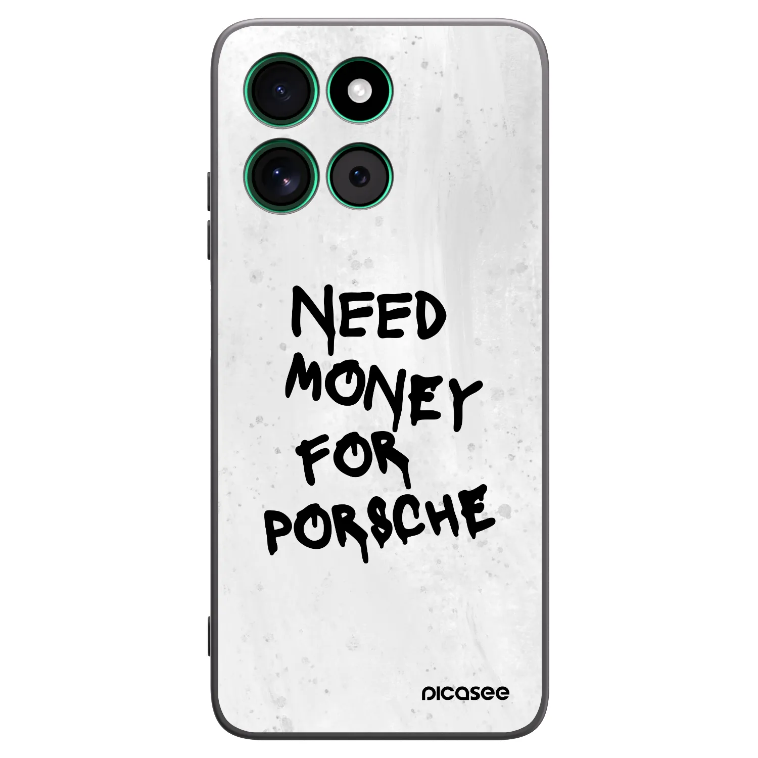 Picasee crna silikonska maskica za Motorola Moto G57 Power - White Dollar