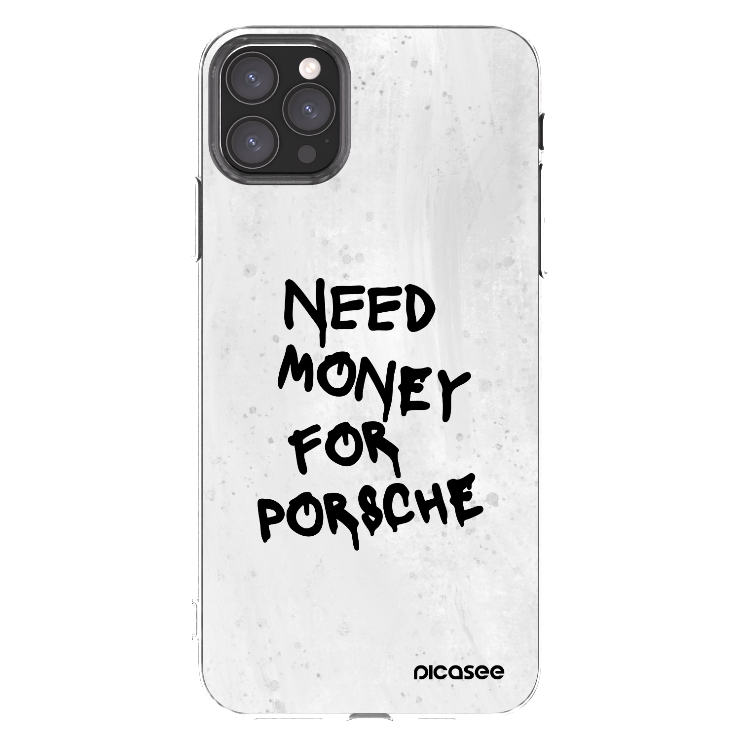 Picasee silikonska prozirna maskica za Apple iPhone 11 Pro Max - White Dollar