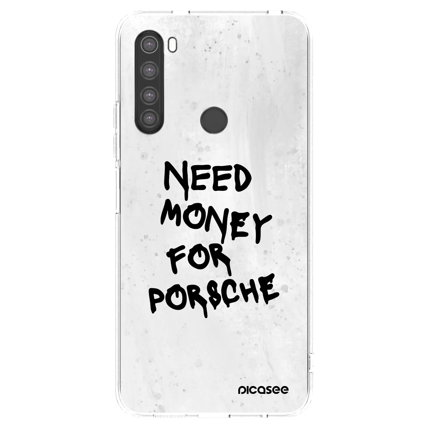 Picasee silikonska prozirna maskica za Xiaomi Redmi Note 8 - White Dollar