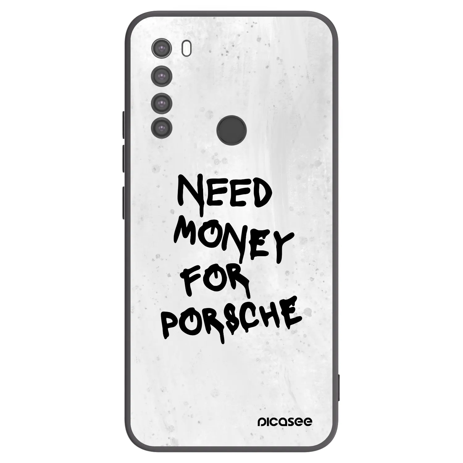 Picasee crna silikonska maskica za Xiaomi Redmi Note 8 - White Dollar