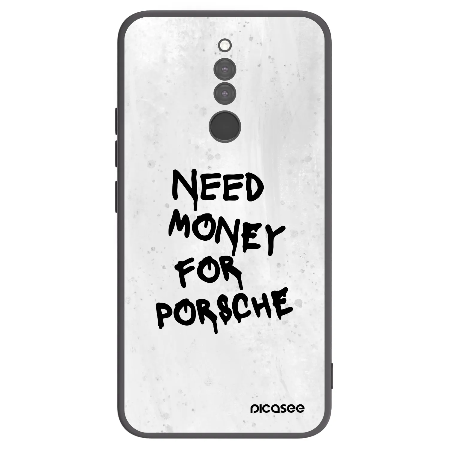 Picasee crna silikonska maskica za Xiaomi Redmi 8 - White Dollar