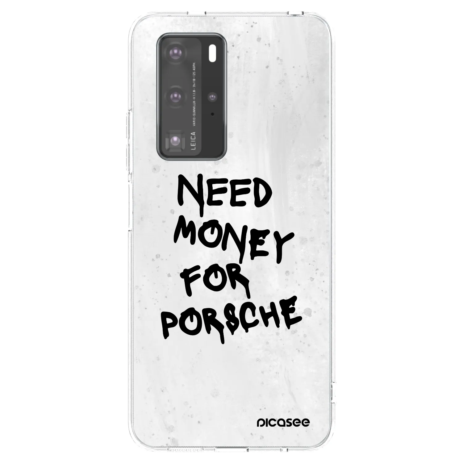 Picasee silikonska prozirna maskica za Huawei P40 Pro - White Dollar