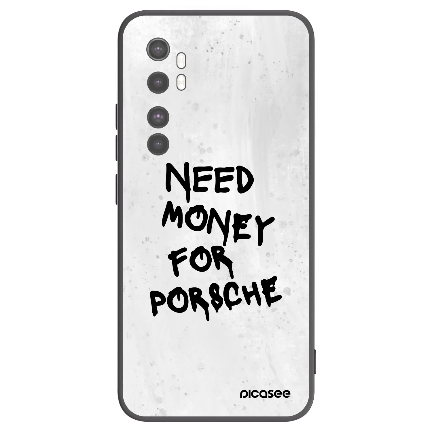 Picasee crna silikonska maskica za Xiaomi Mi Note 10 Lite - White Dollar