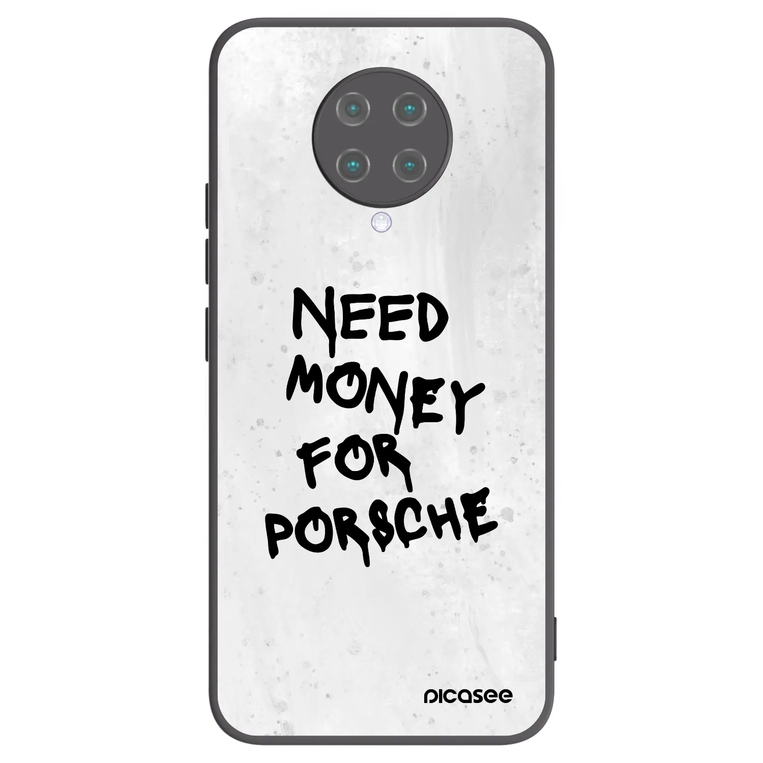 Picasee crna silikonska maskica za Xiaomi Poco F2 Pro - White Dollar