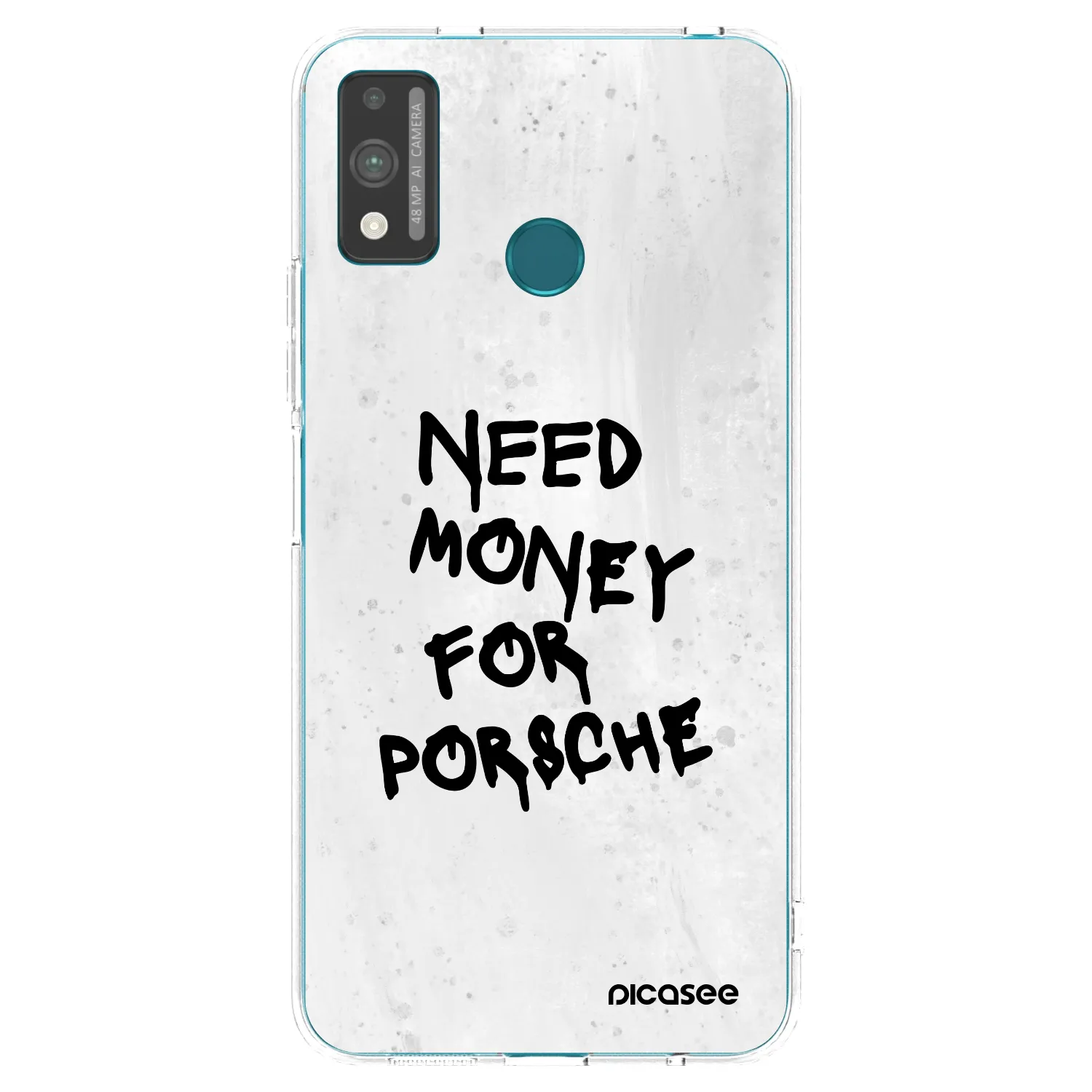 Picasee silikonska prozirna maskica za Honor 9X Lite - White Dollar
