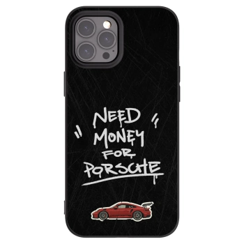 Picasee crna silikonska maskica za Apple iPhone 12 Pro Max - Dark Racer