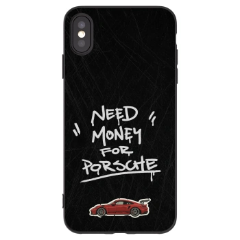 Picasee crna silikonska maskica za Apple iPhone XS Max - Dark Racer