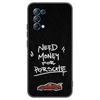 Picasee crna silikonska maskica za OPPO Reno 5 5G - Dark Racer