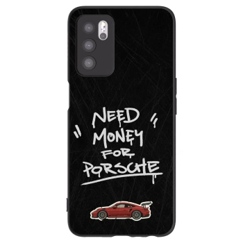 Picasee crna silikonska maskica za OPPO A16s - Dark Racer