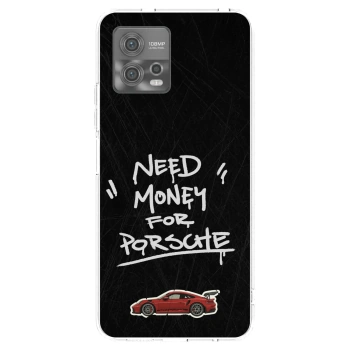 Picasee silikonska prozirna maskica za Motorola Moto G72 - Dark Racer