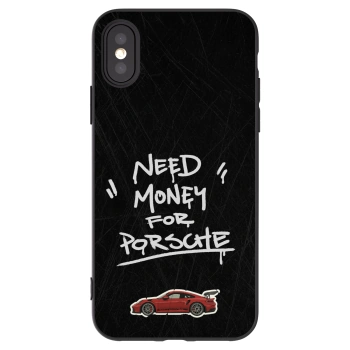 Picasee crna silikonska maskica za Apple iPhone X/XS - Dark Racer