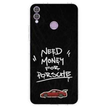 Picasee silikonska prozirna maskica za Honor 8X - Dark Racer
