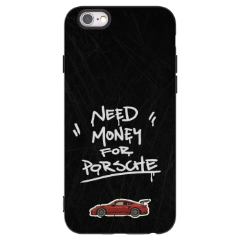 Picasee crna silikonska maskica za Apple iPhone 6/6S - Dark Racer