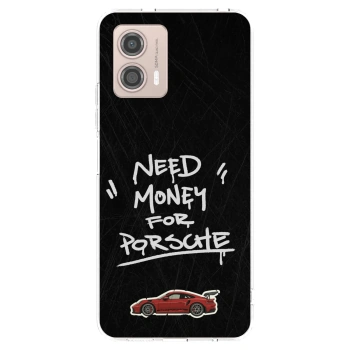 Picasee silikonska prozirna maskica za Motorola Moto G53 5G - Dark Racer