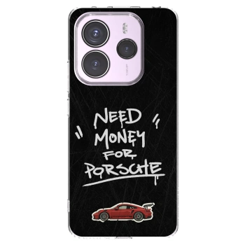 Picasee silikonska prozirna maskica za Xiaomi Redmi Note 14 5G - Dark Racer