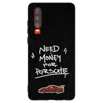 Picasee crna silikonska maskica za Huawei P30 - Dark Racer