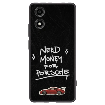 Picasee crna silikonska maskica za Motorola Moto E14 - Dark Racer