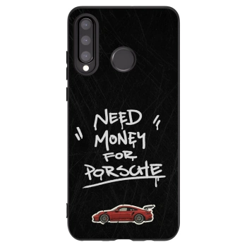 Picasee crna silikonska maskica za Huawei P30 Lite - Dark Racer