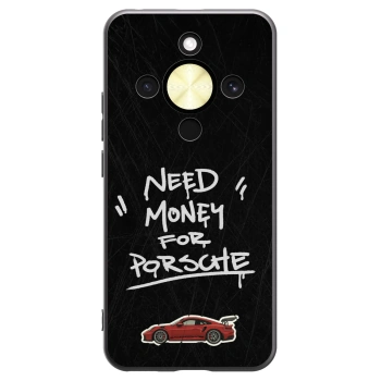 Picasee crna silikonska maskica za Honor Magic8 Lite 5G - Dark Racer