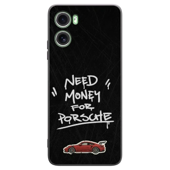 Picasee crna silikonska maskica za Motorola Moto G06 - Dark Racer